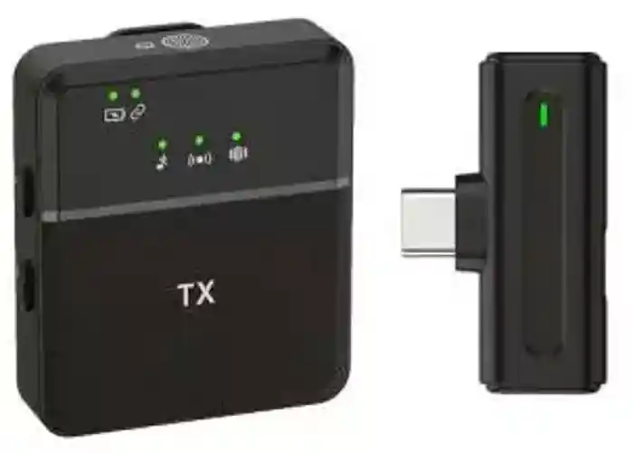 SX8  Wireless Microphone for Type-C Android & iPhone Interview, vlog, Live Mic Noise Reduction